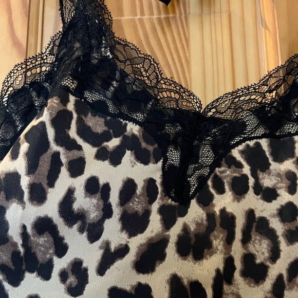 NWT Tanzania Leopard Lace Contrast Tank - Picture 4 of 7